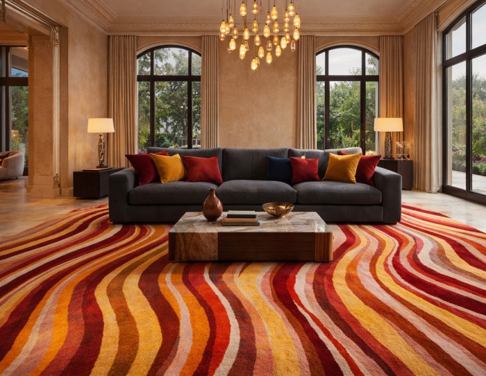 Rust colored rugs